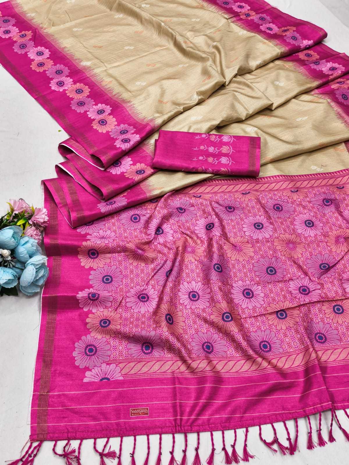 Rohini Linen Designer Saree