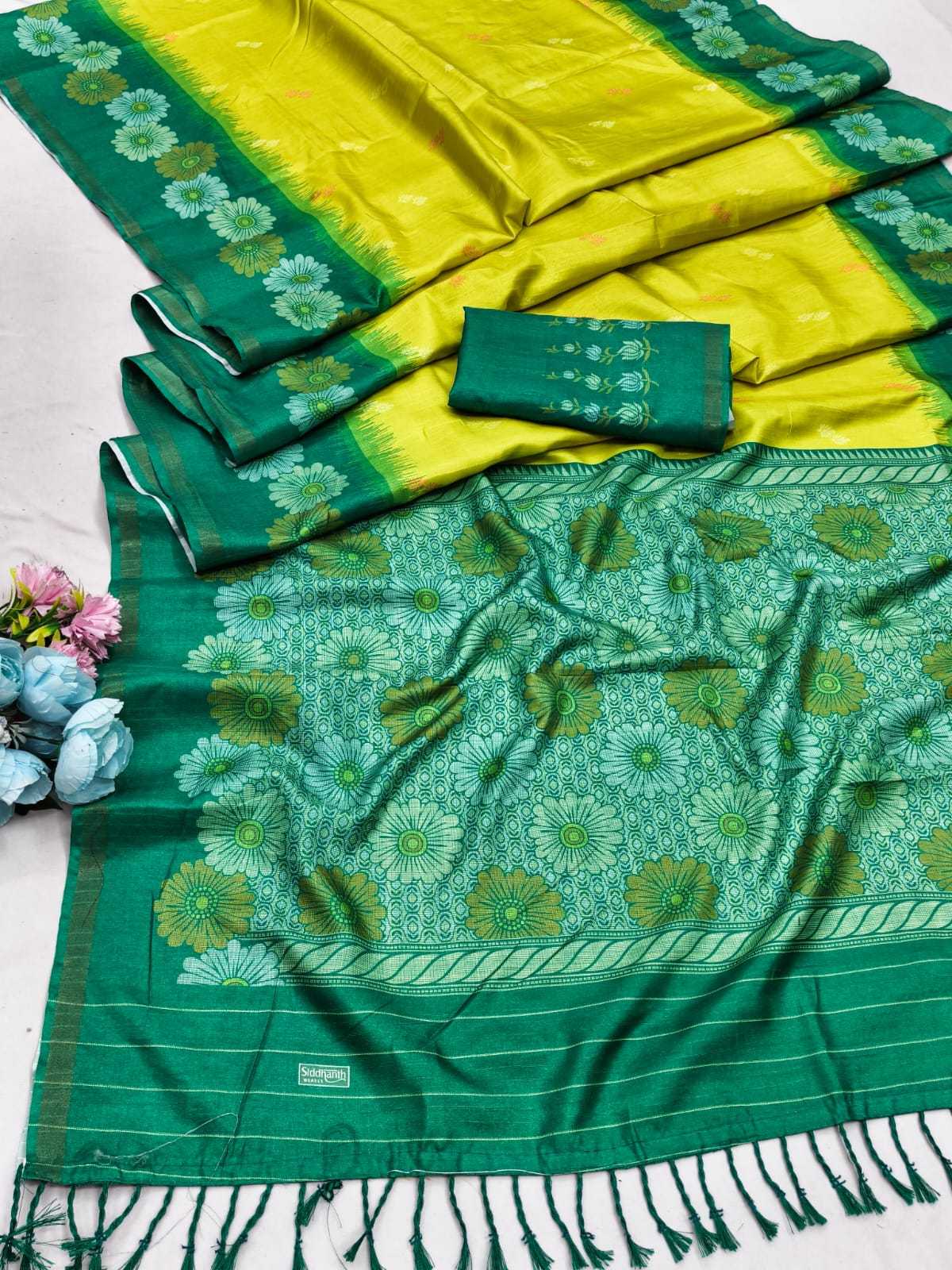 Rohini Linen Designer Saree