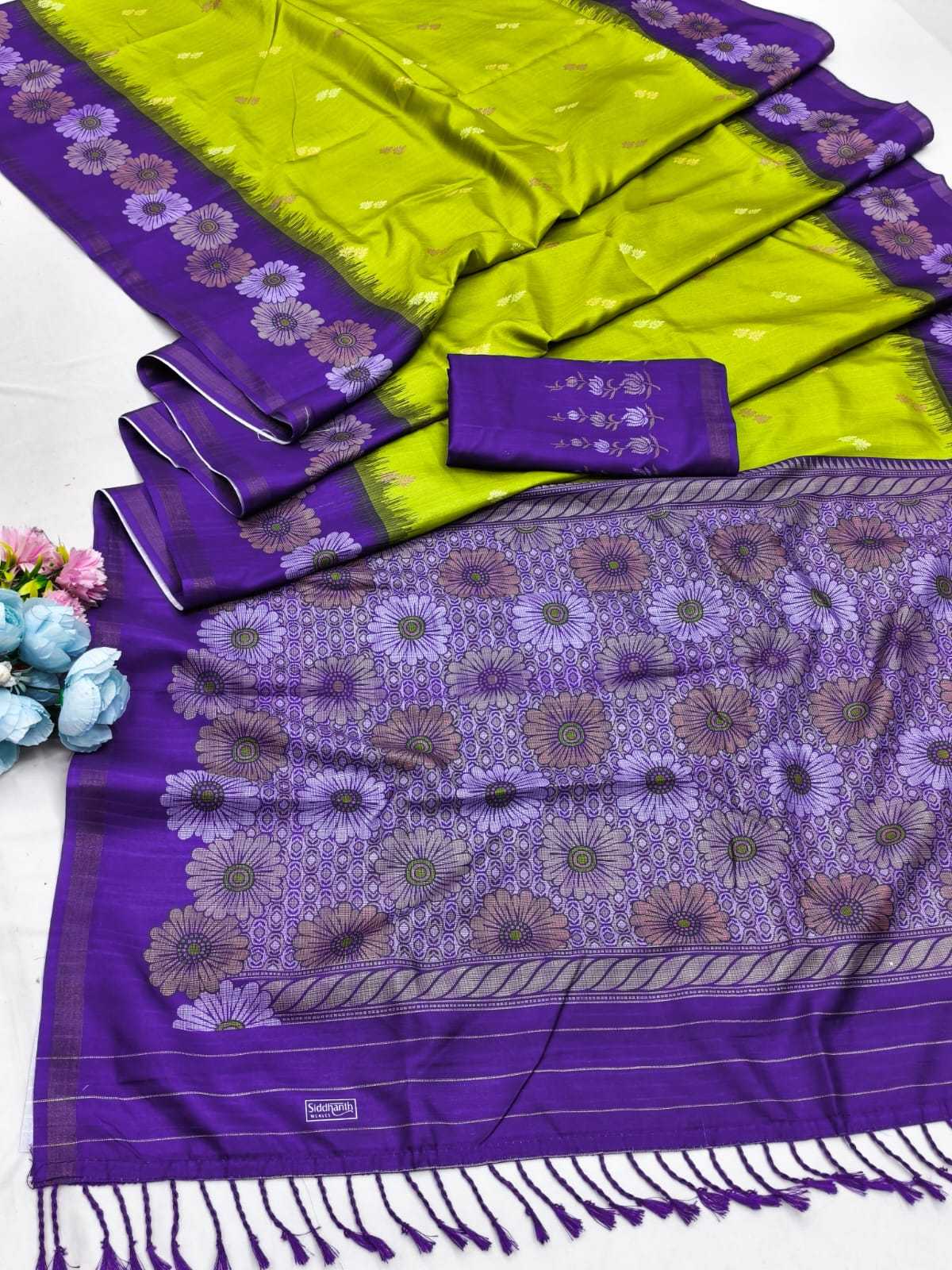 Rohini Linen Designer Saree