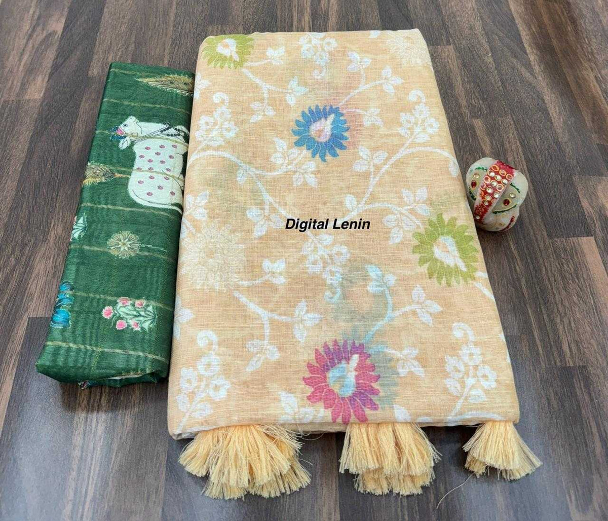Ruchika Linen Designer Saree