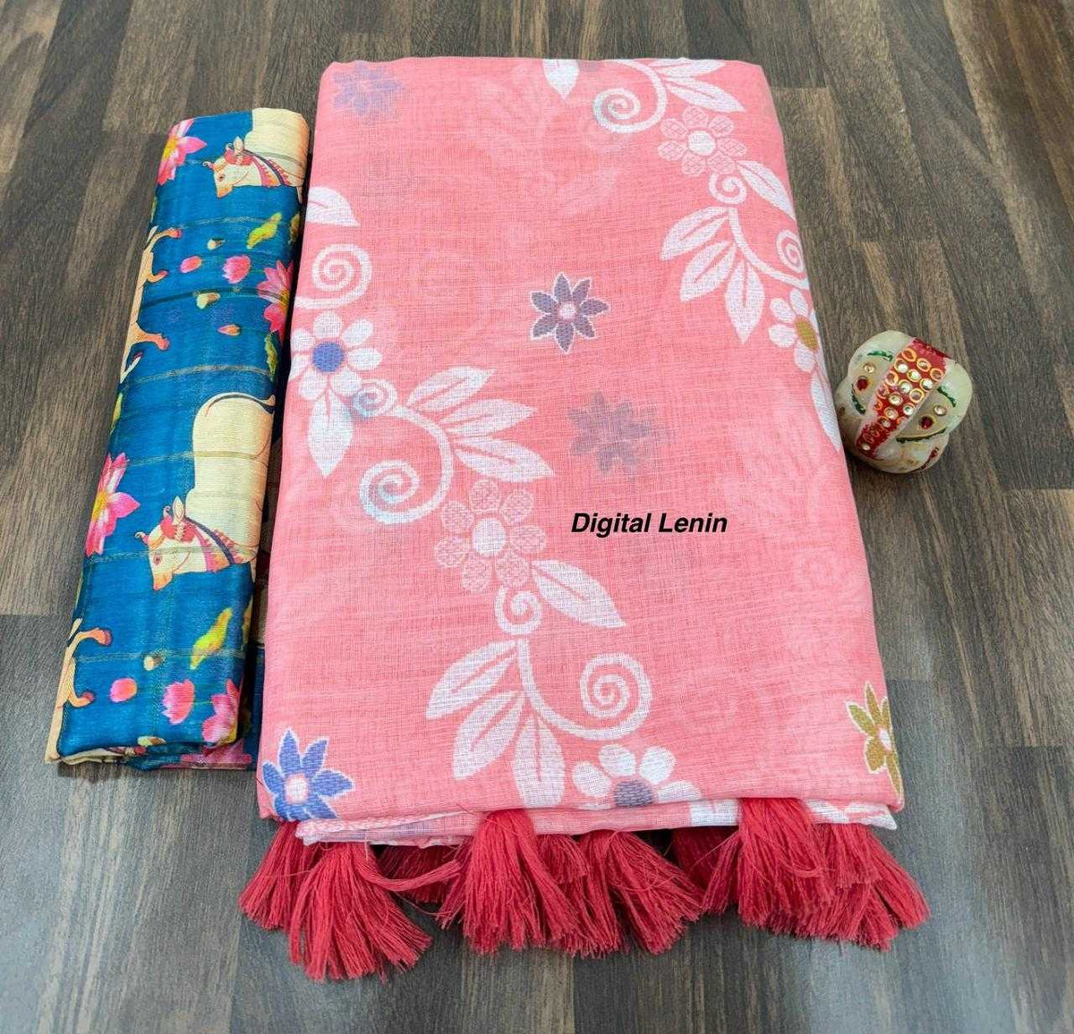 Ruchika Linen Designer Saree
