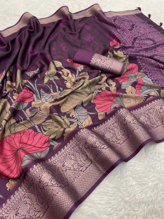 Rupal Gajji Silk Modal Saree