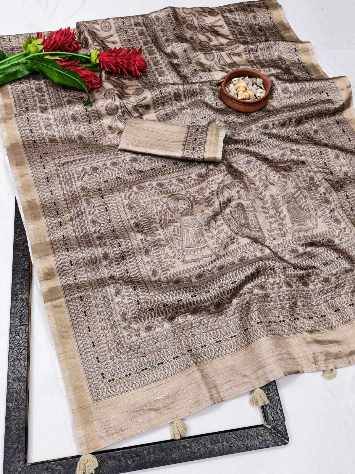 Slub Silk Traditional Saree