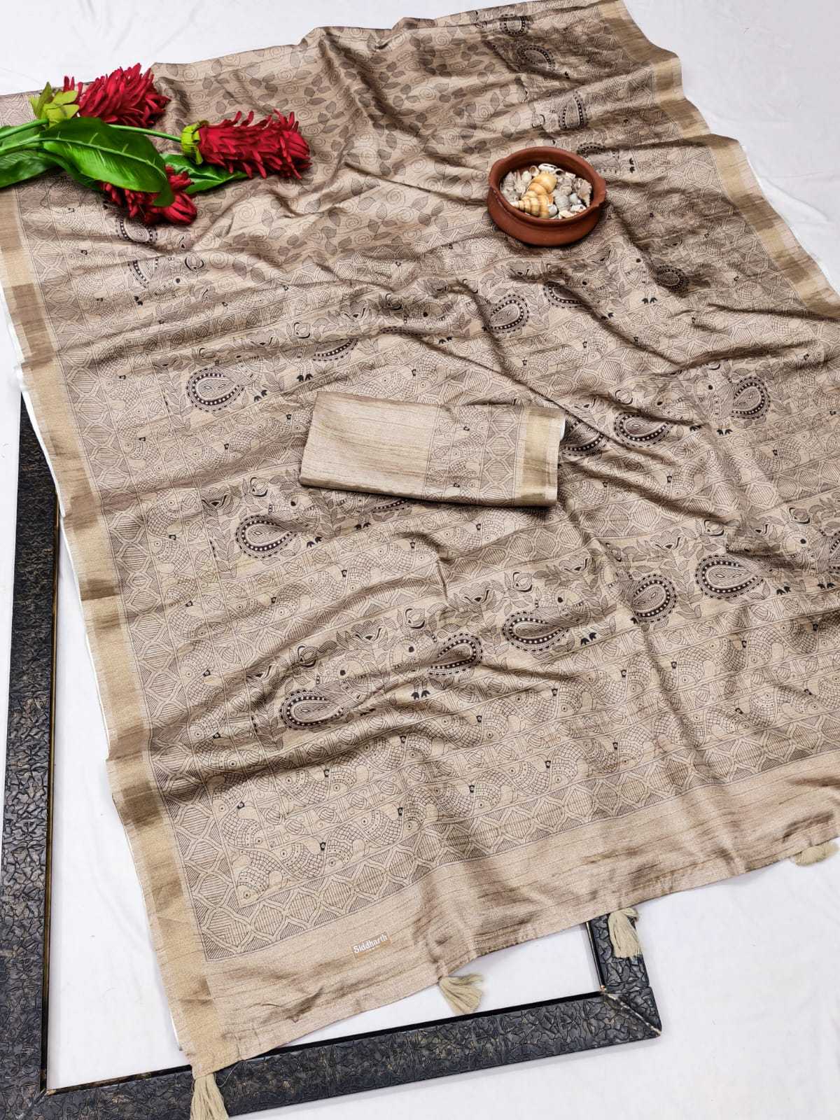Slub Silk Traditional Saree