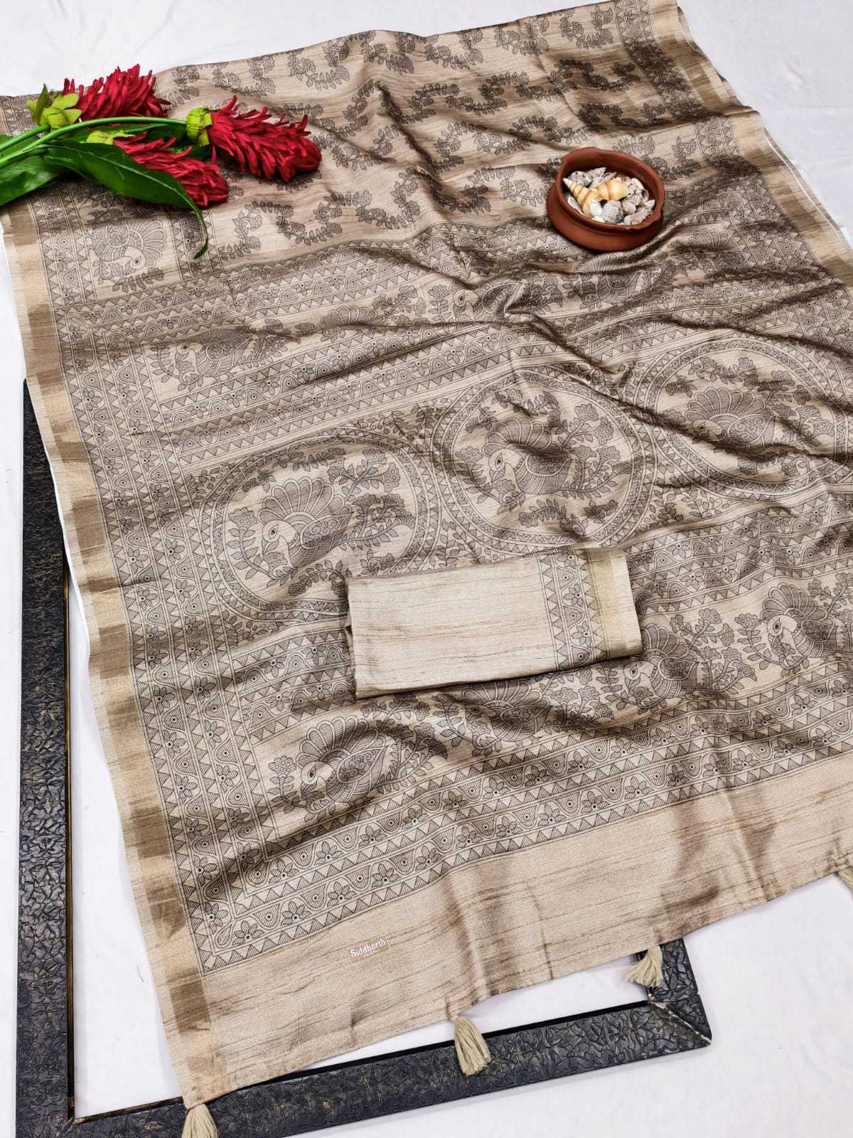 Slub Silk Traditional Saree