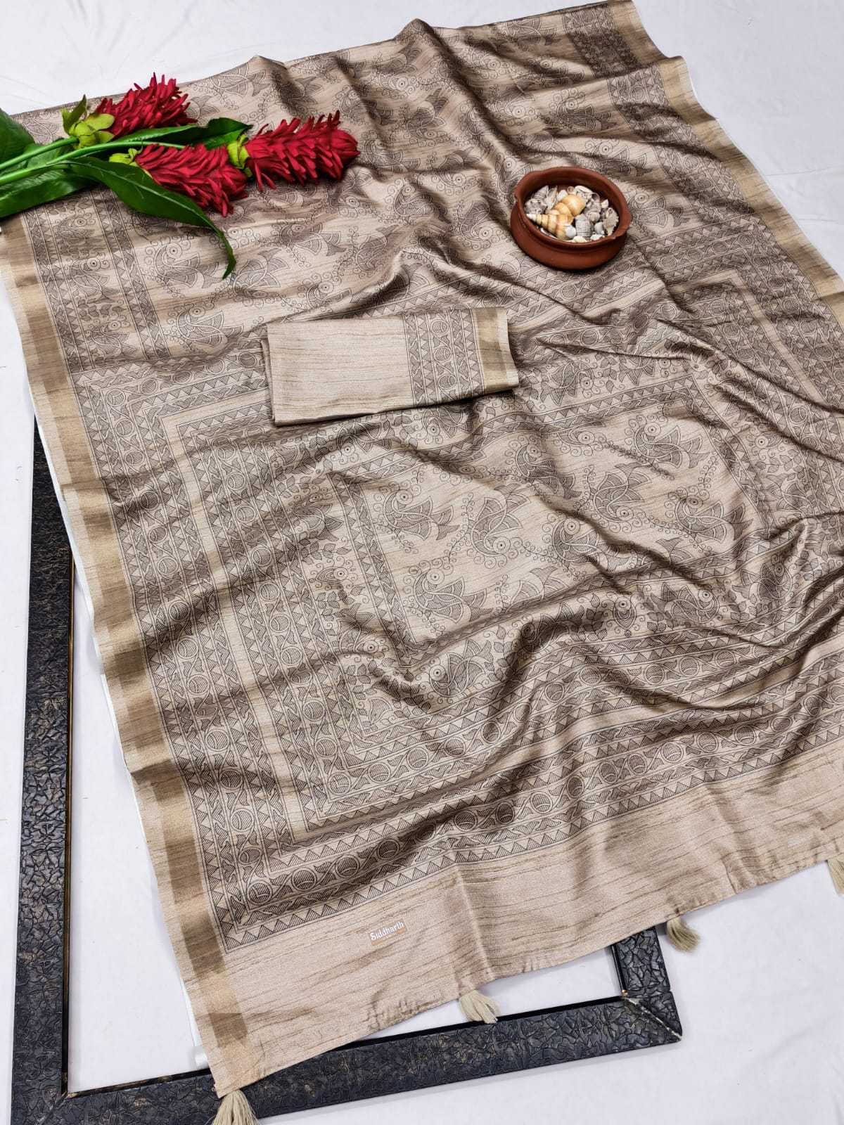Slub Silk Traditional Saree