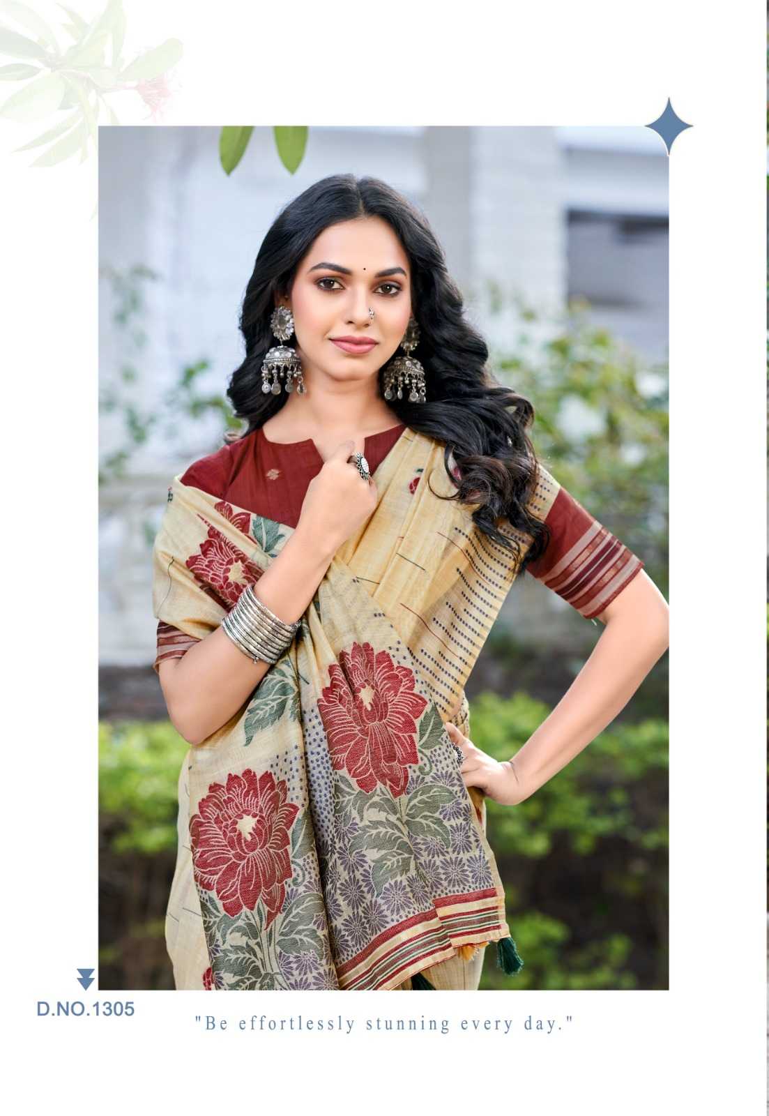 Soft Slub Silk Designer Saree