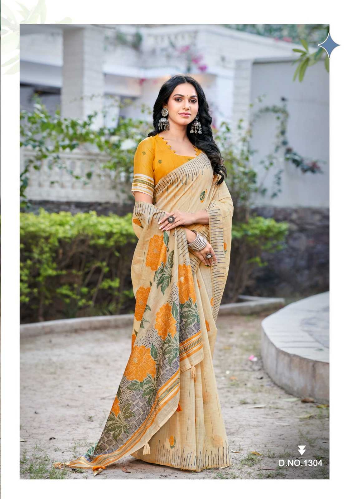 Soft Slub Silk Designer Saree
