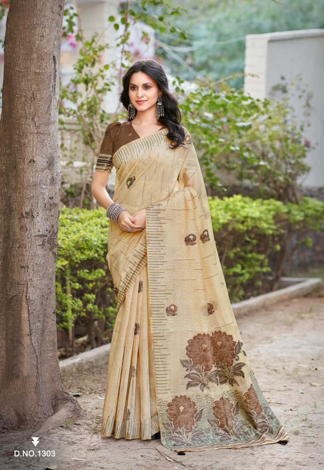 Soft Slub Silk Designer Saree