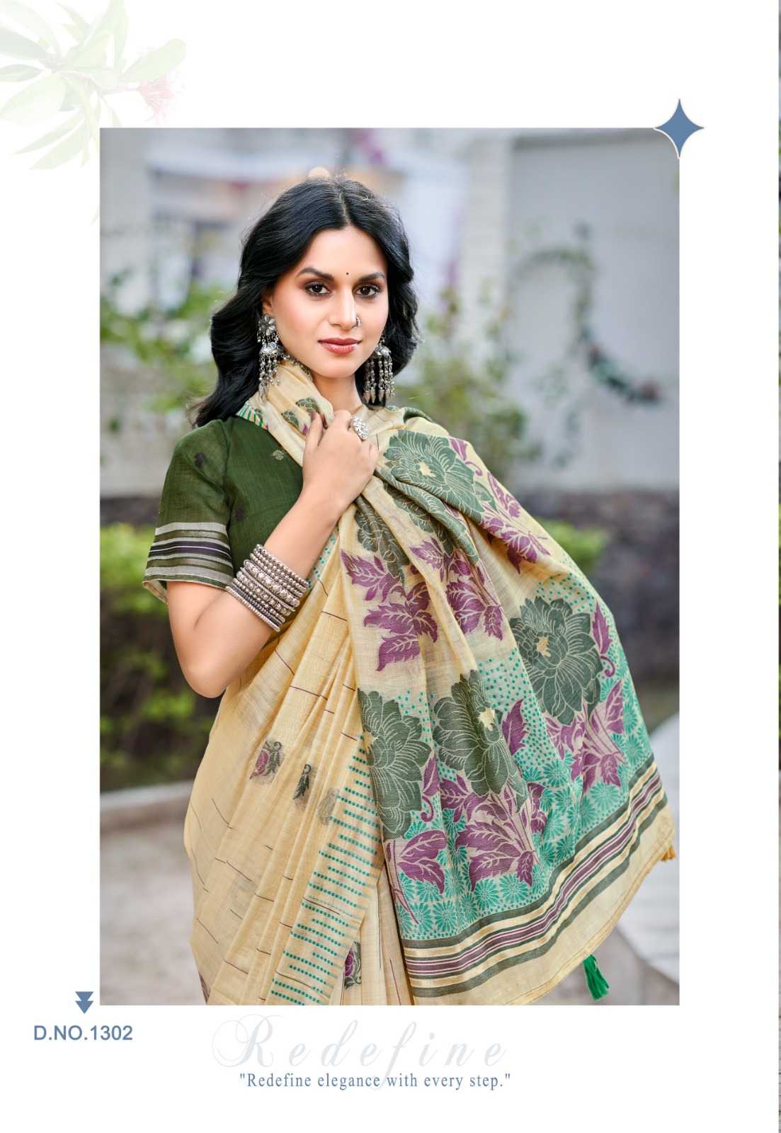 Soft Slub Silk Designer Saree
