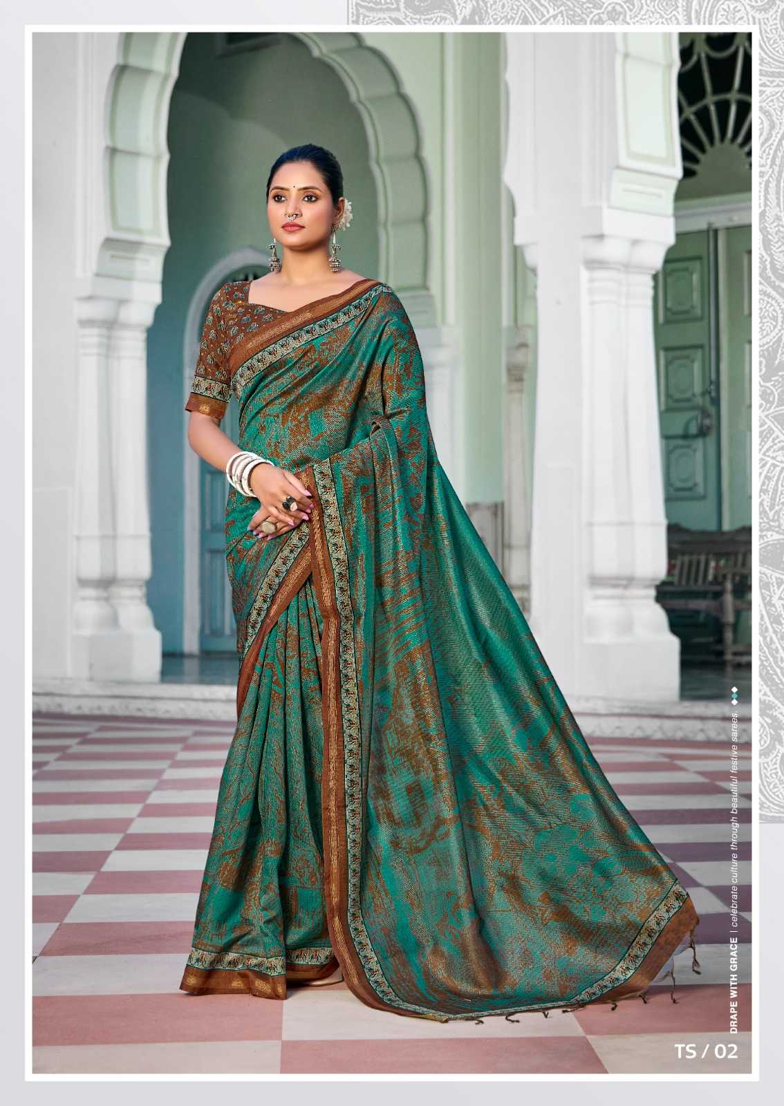 Taarni Space Silk Soft Saree
