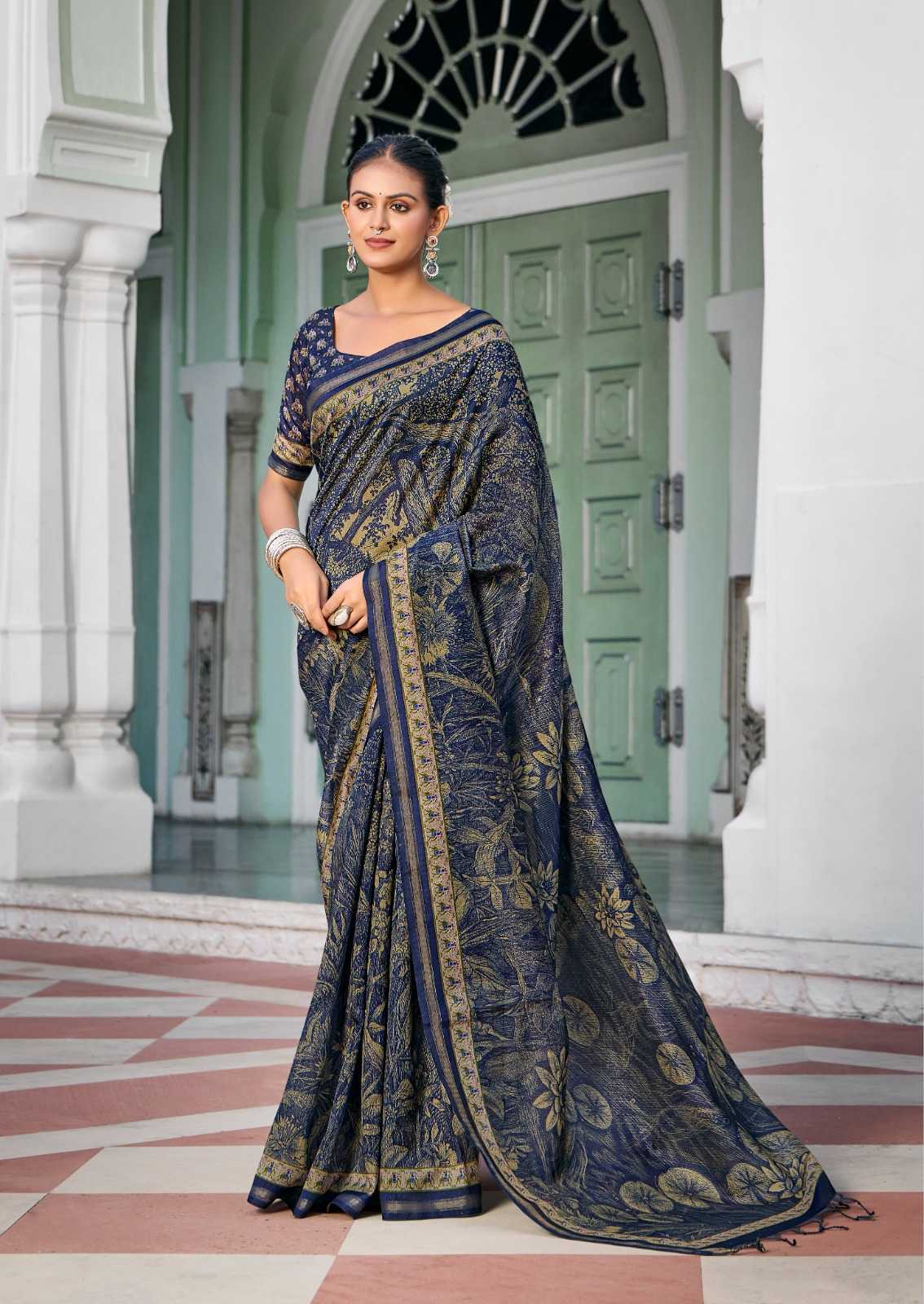 Taarni Space Silk Soft Saree