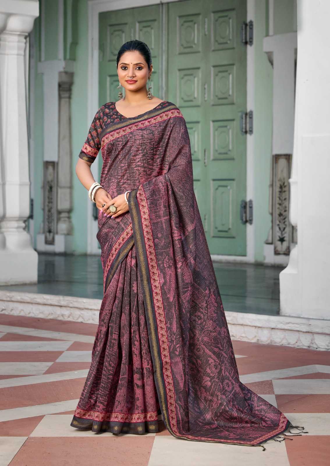 Taarni Space Silk Soft Saree