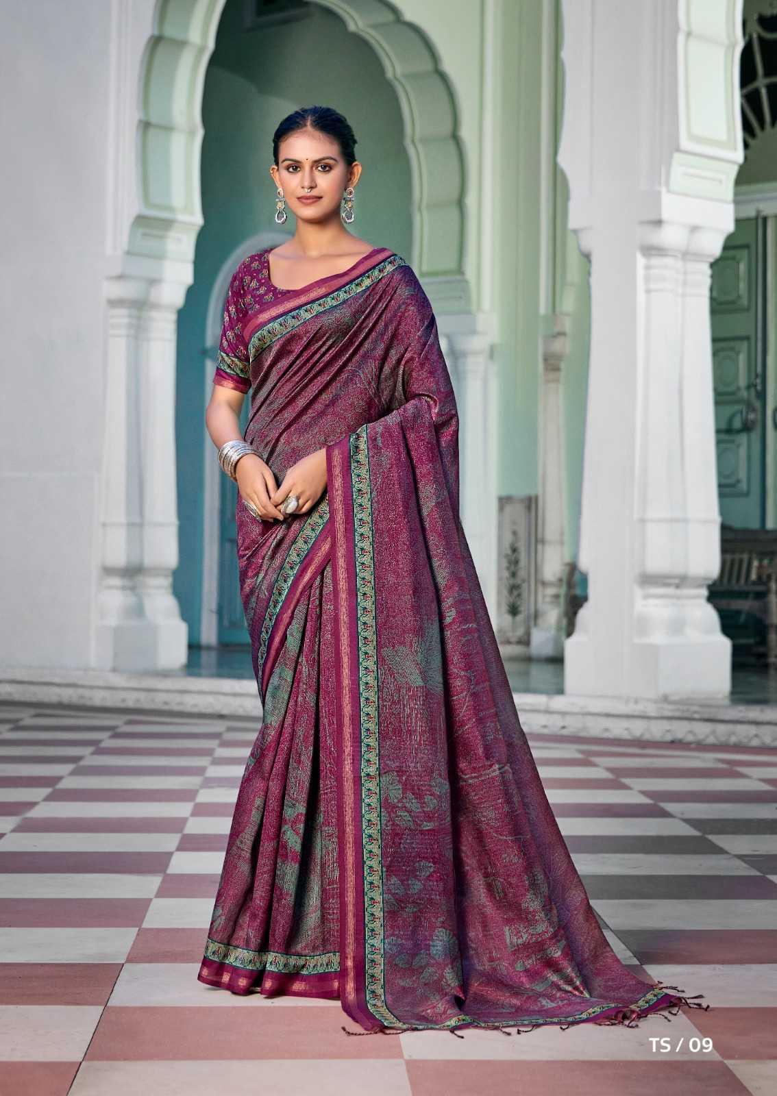 Taarni Space Silk Soft Saree