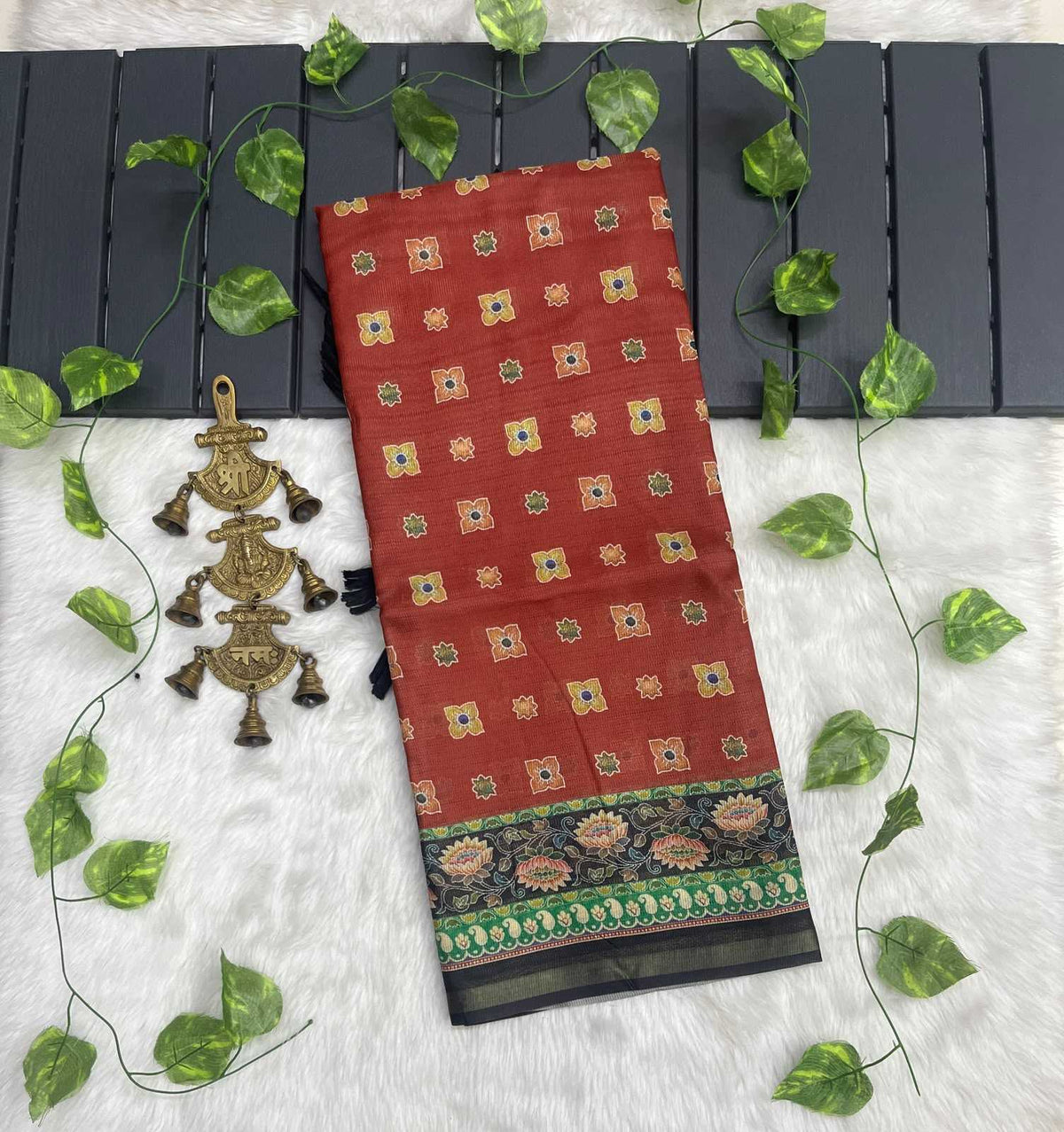 Vrandavan Prints Cotton Designer Saree
