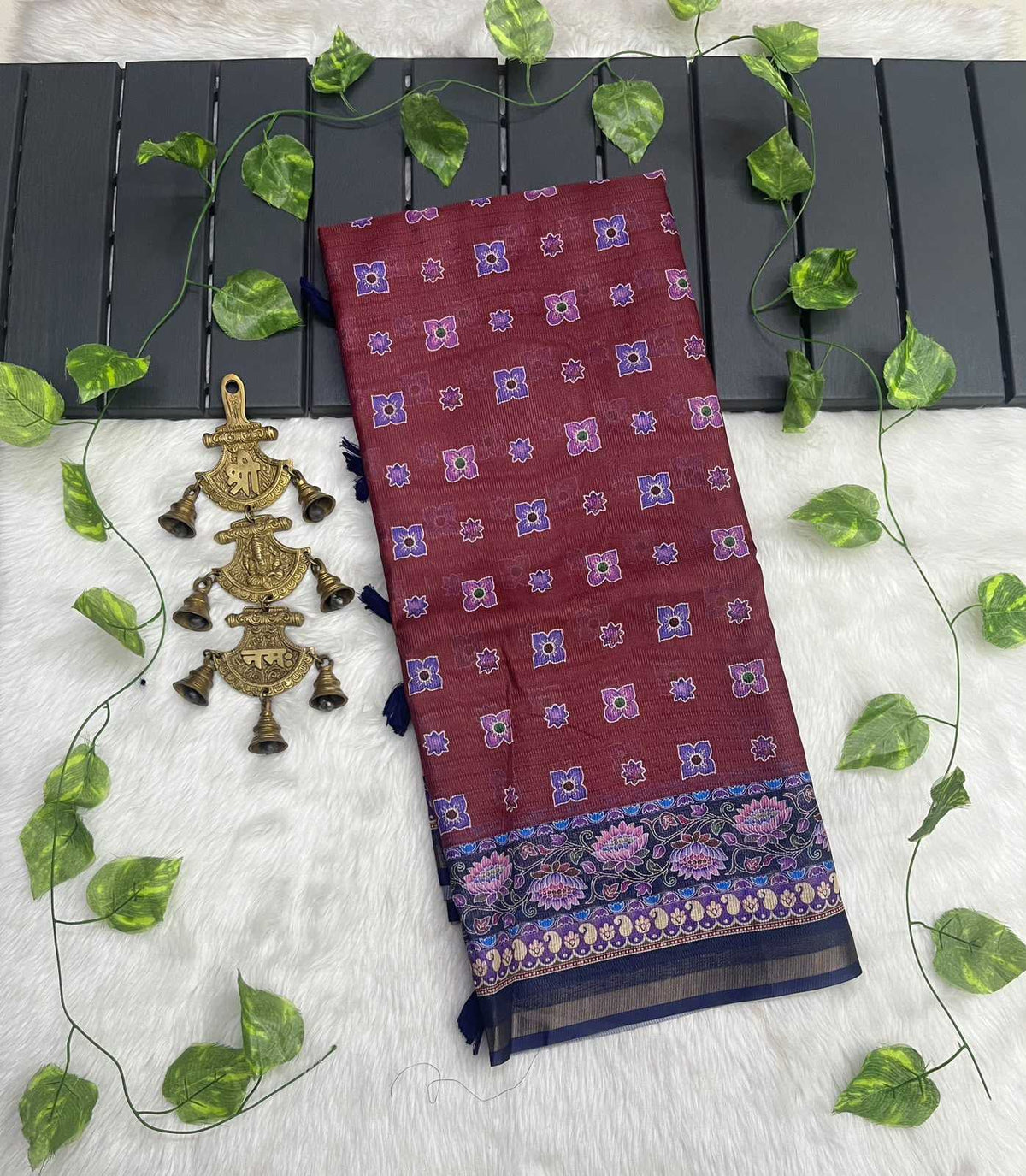 Vrandavan Prints Cotton Designer Saree