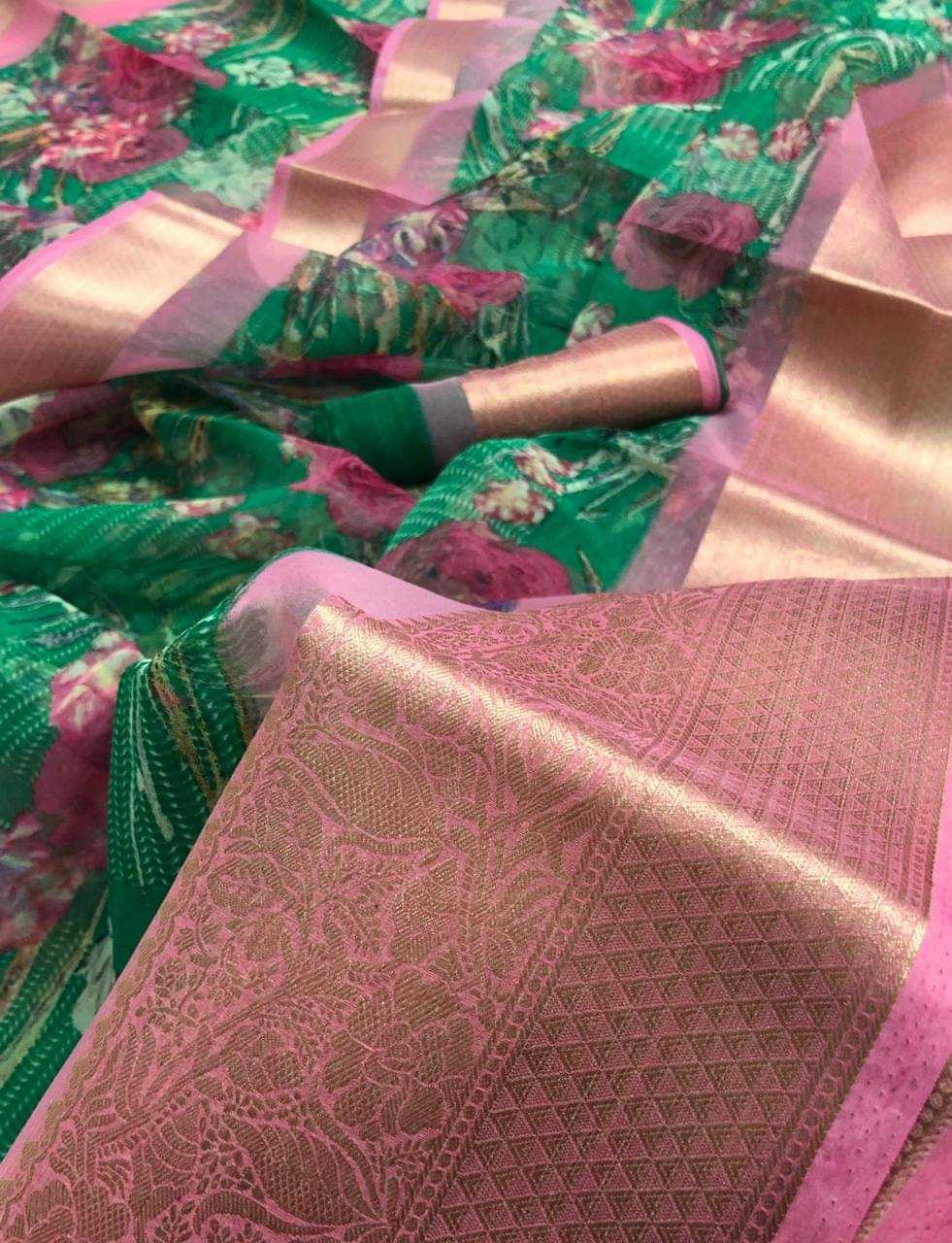 With Organza Designer Saree