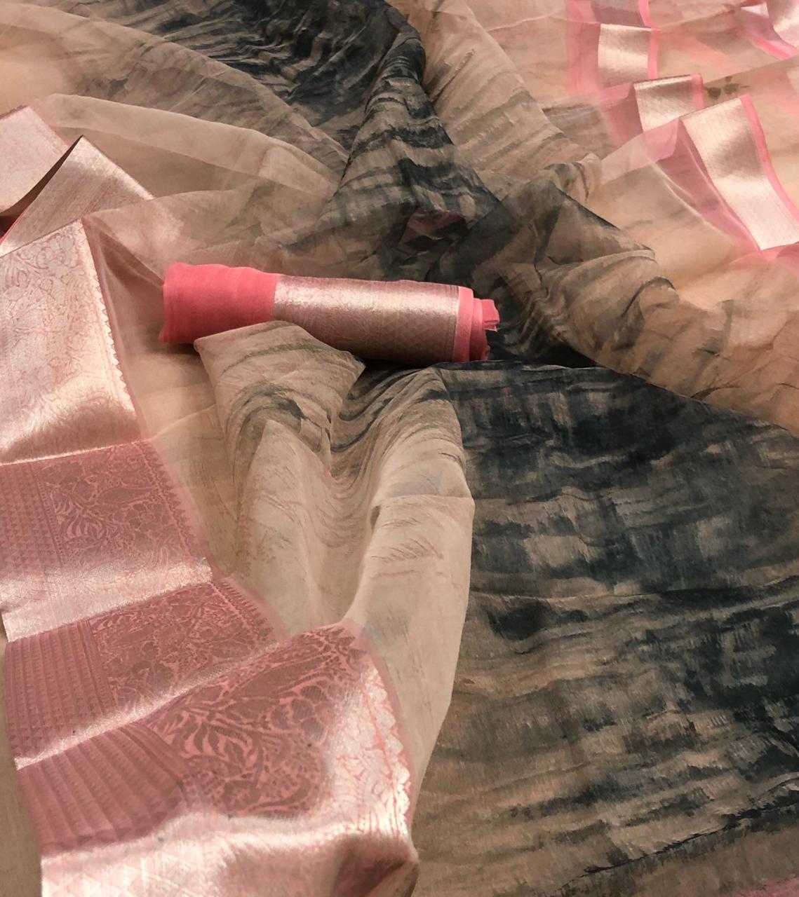 With Organza Designer Saree