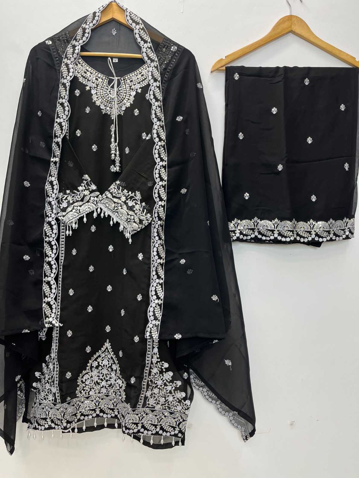 Faux Georgette Embroidery Suit
