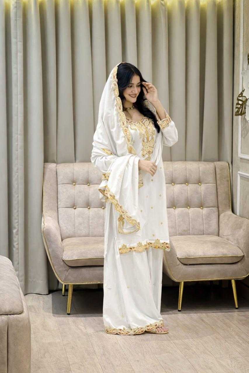Chinon Silk Sharara Salwar Suit