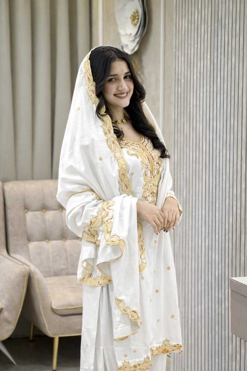 Chinon Silk Sharara Salwar Suit