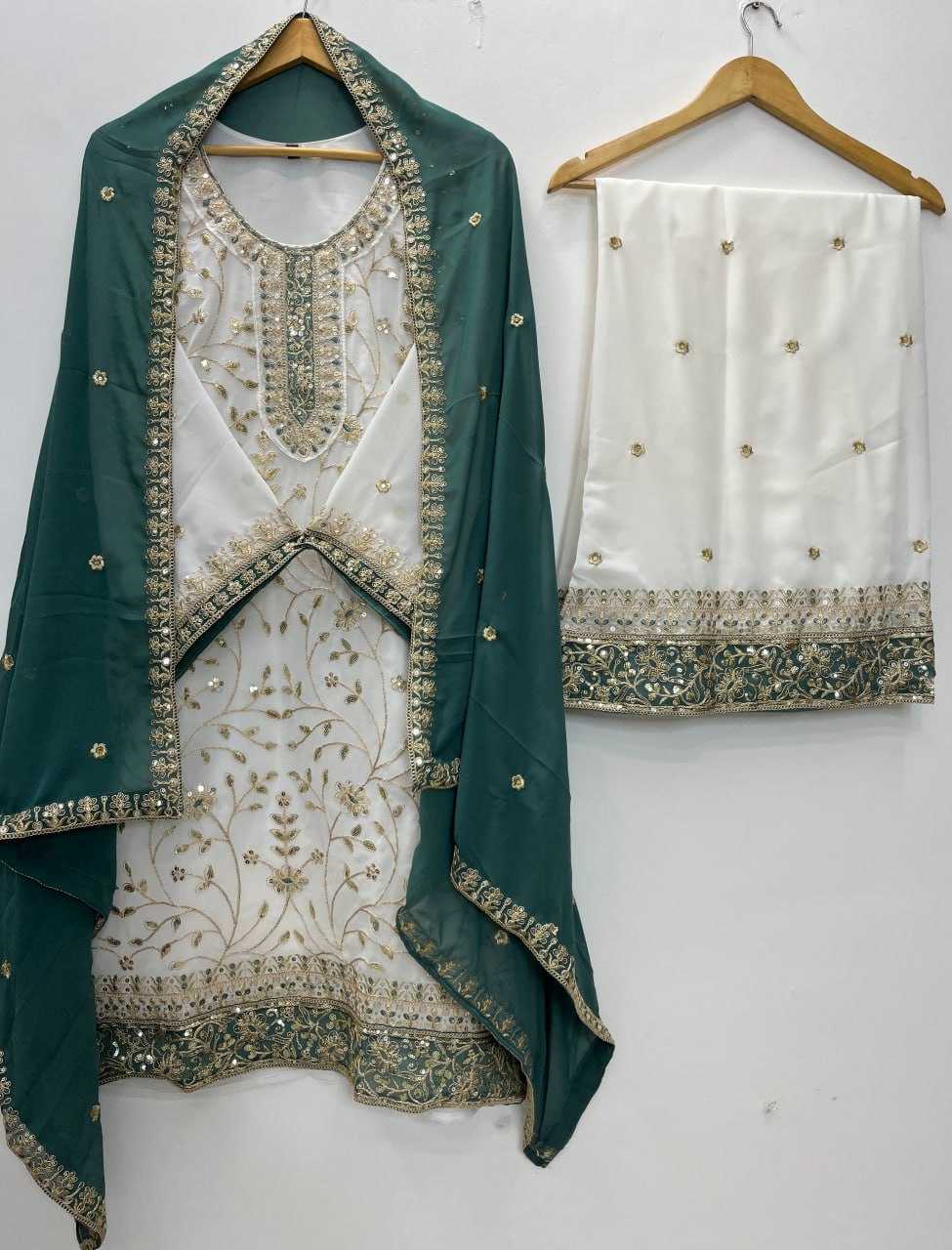 Faux Georgette Embroidery Suit