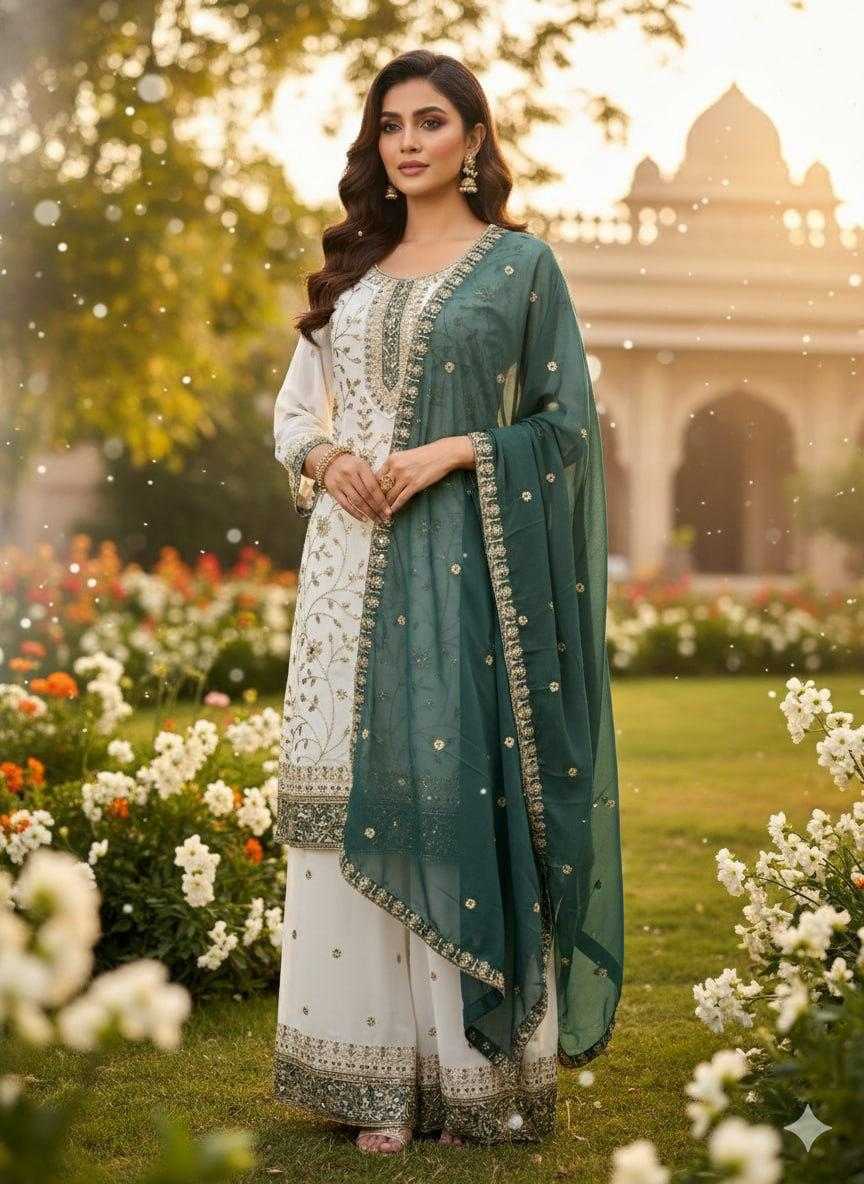 Faux Georgette Embroidery Suit