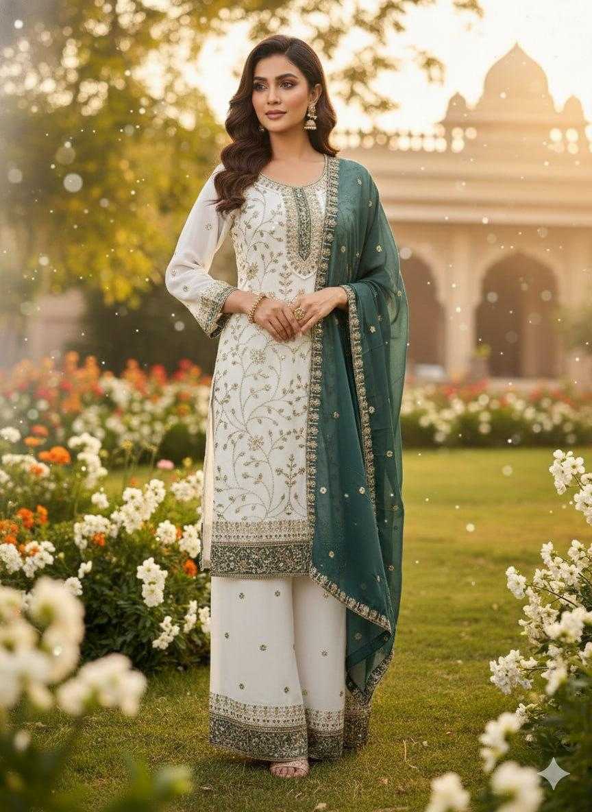 Faux Georgette Embroidery Suit