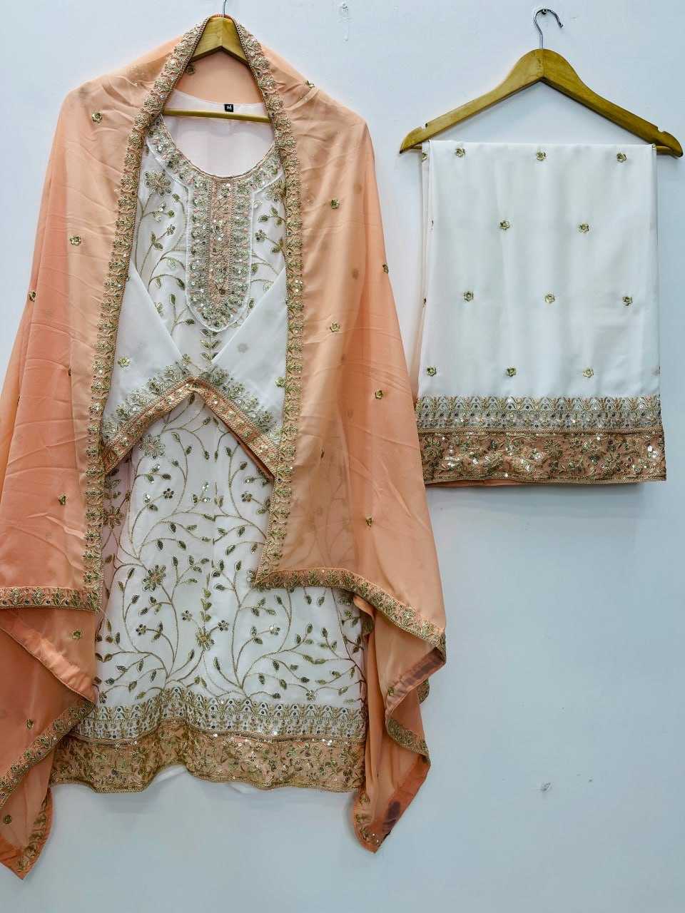 Faux Georgette Embroidery Suit