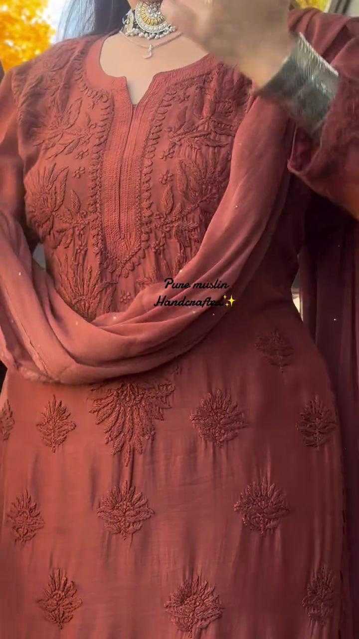 Faux Georgette Embroidery Suit