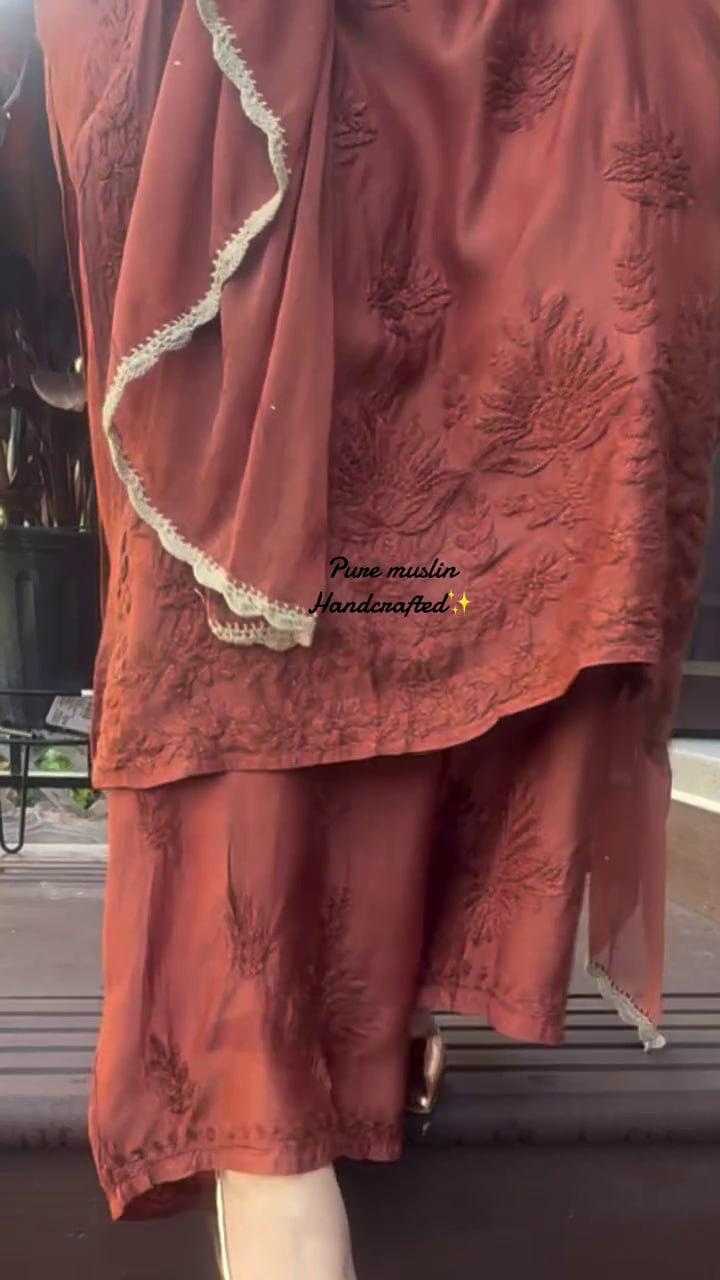 Faux Georgette Embroidery Suit