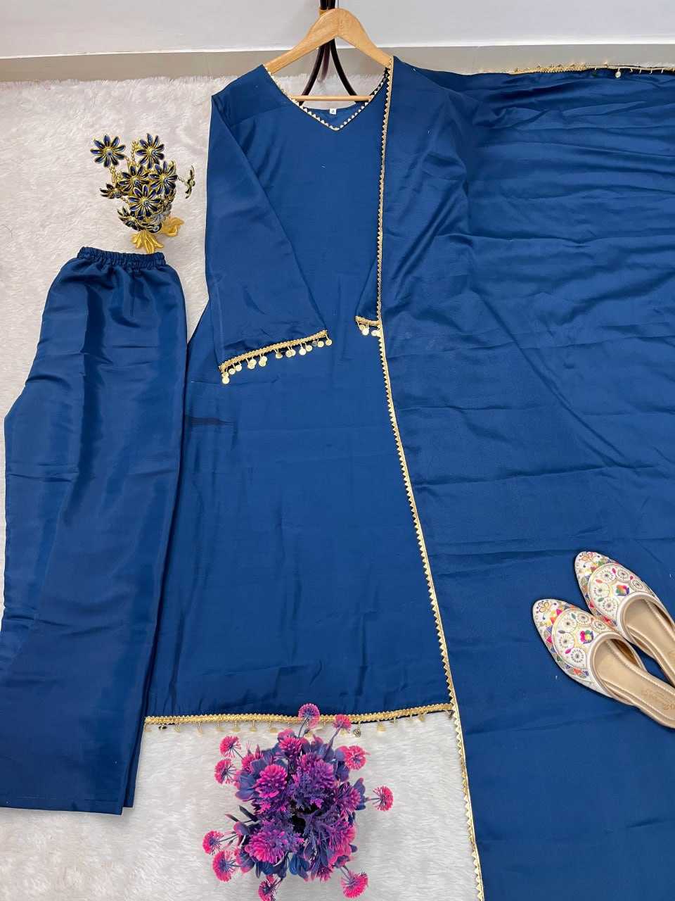 Chanderi Silk Fancy Gown