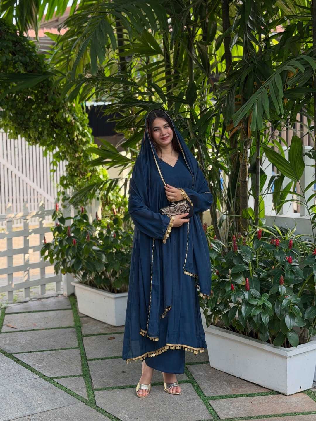 Chanderi Silk Fancy Gown