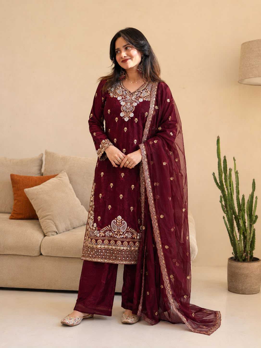 Fancy Embroidery Suit