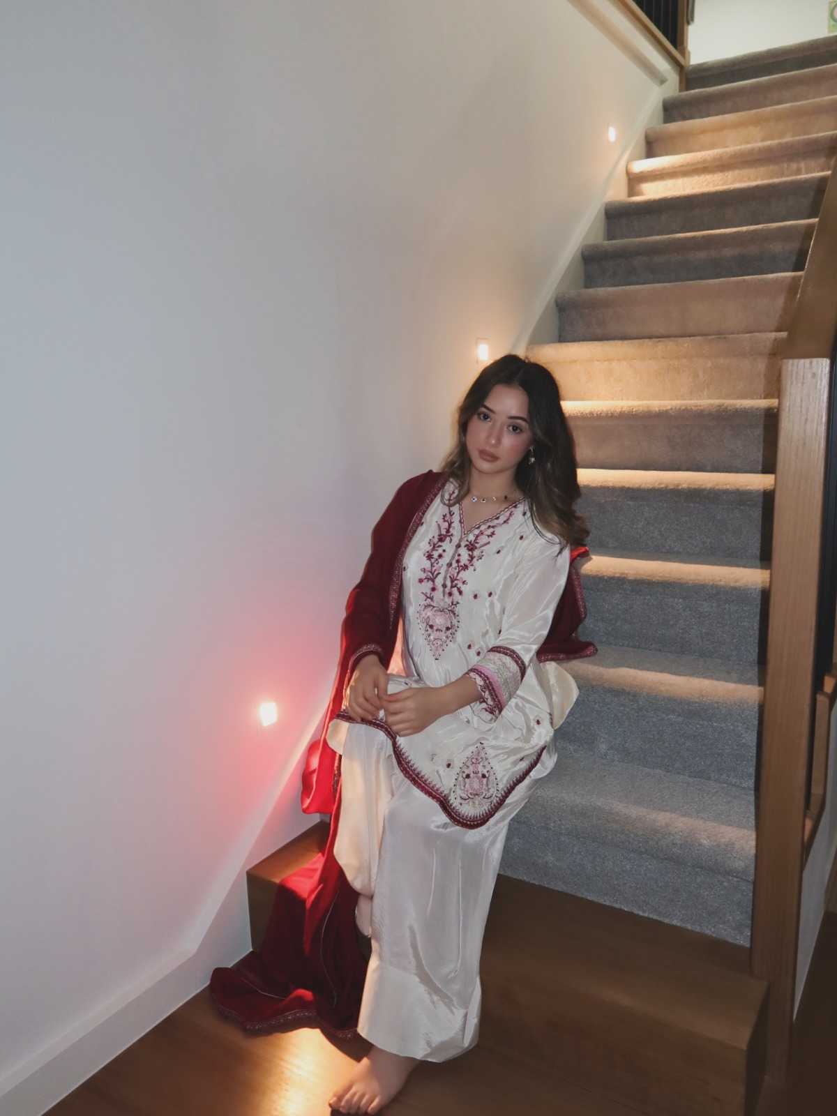 Heavy Roman Silk Ladies Suit
