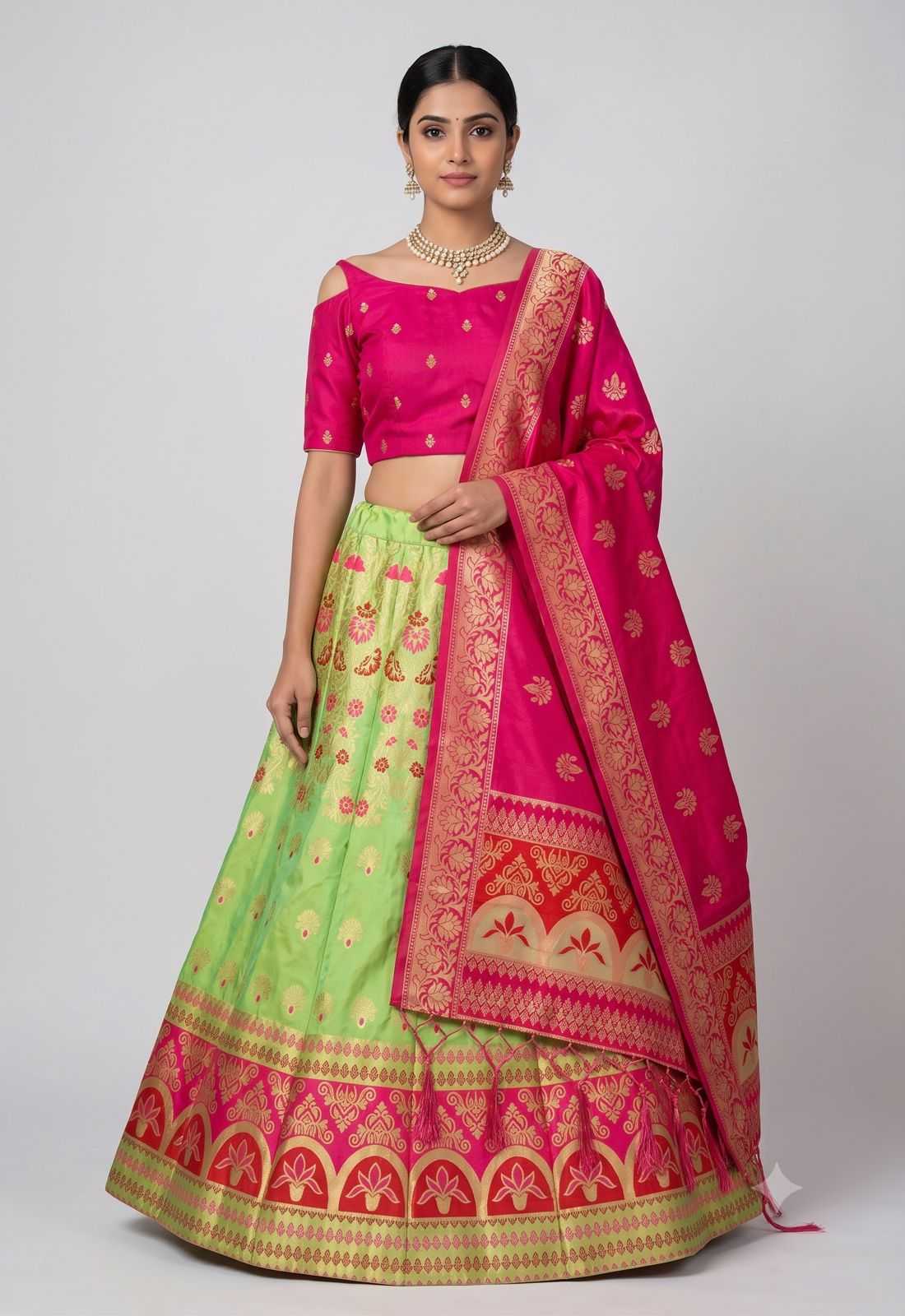 Banarasi Soft Silk Designer Lehenga