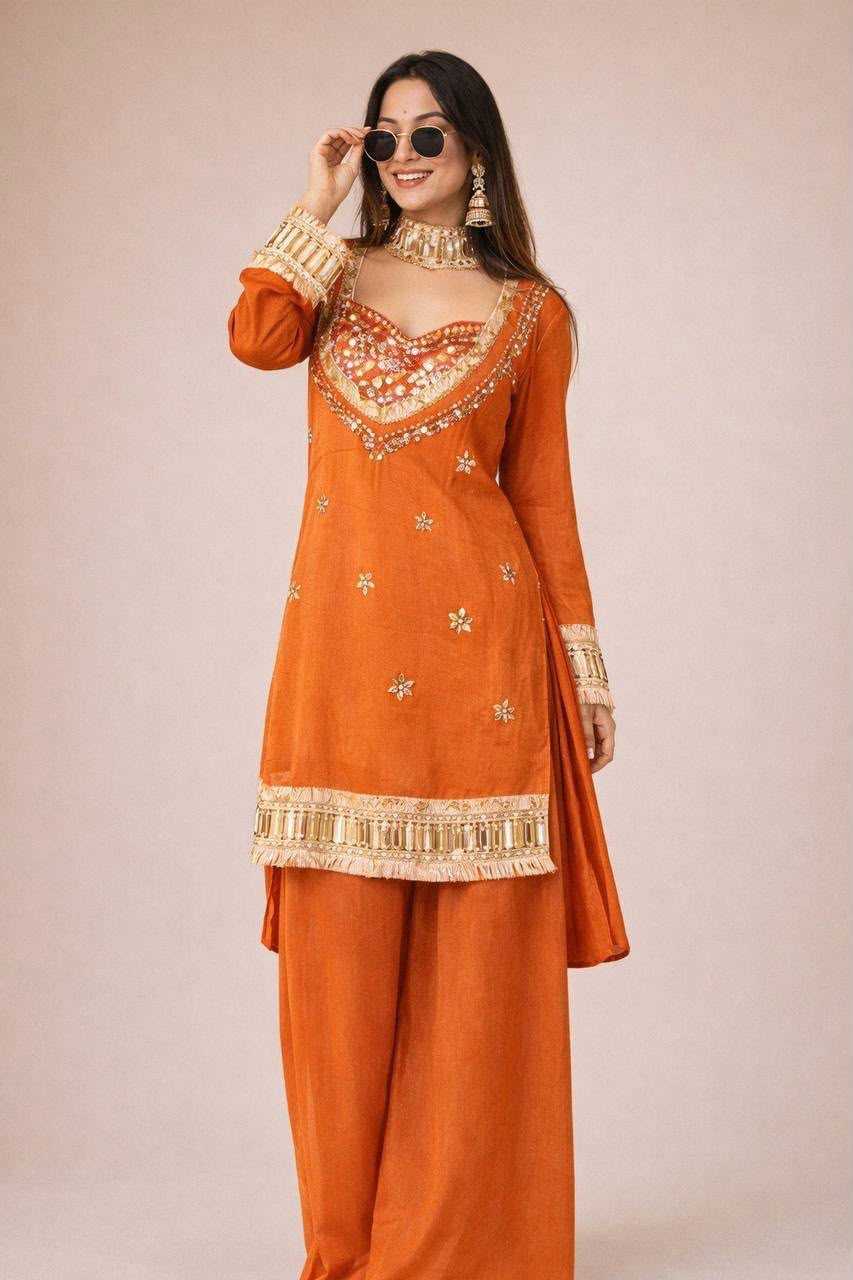 Silk Palazzo Suit
