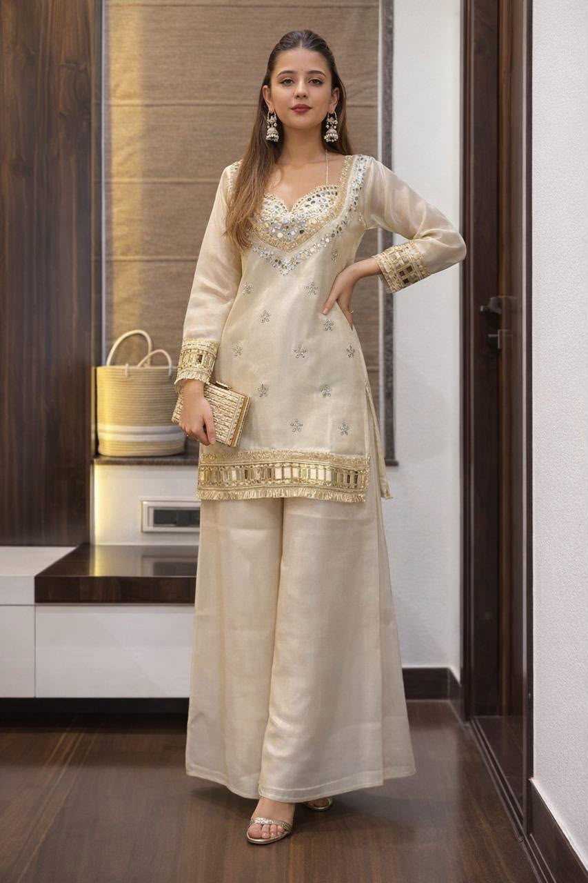 Silk Palazzo Suit