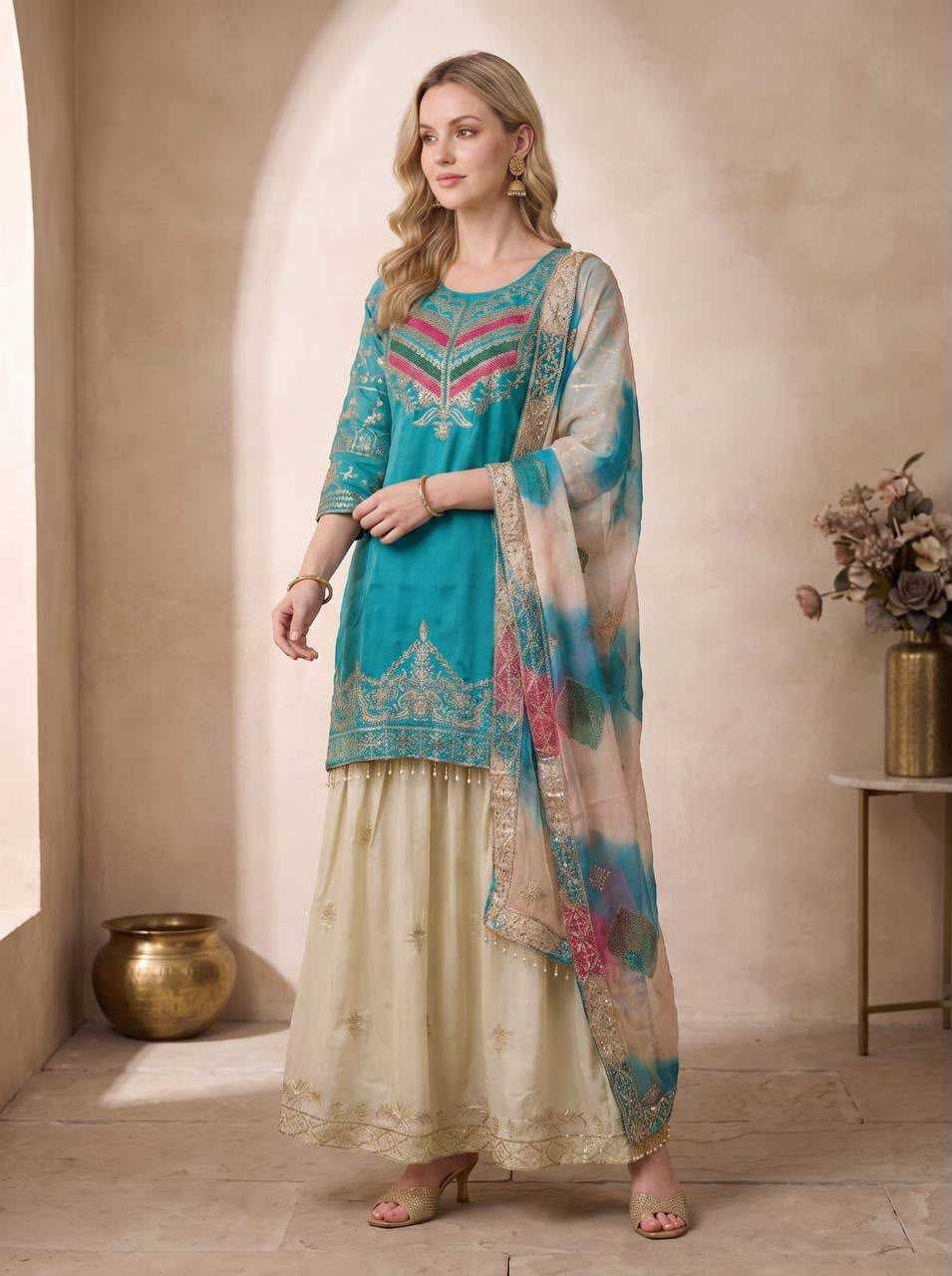 Fancy Embroidery Suit