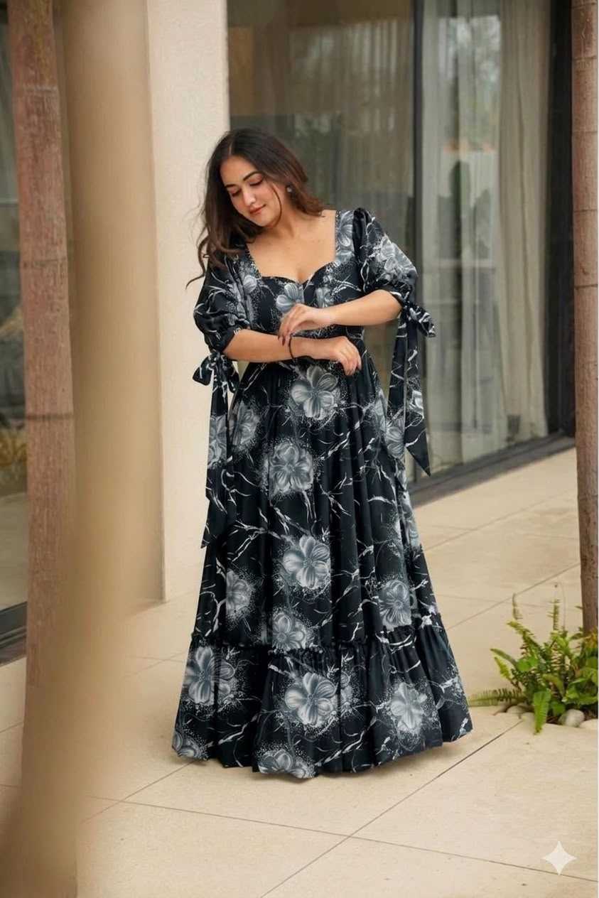 Rayon Printed Gown