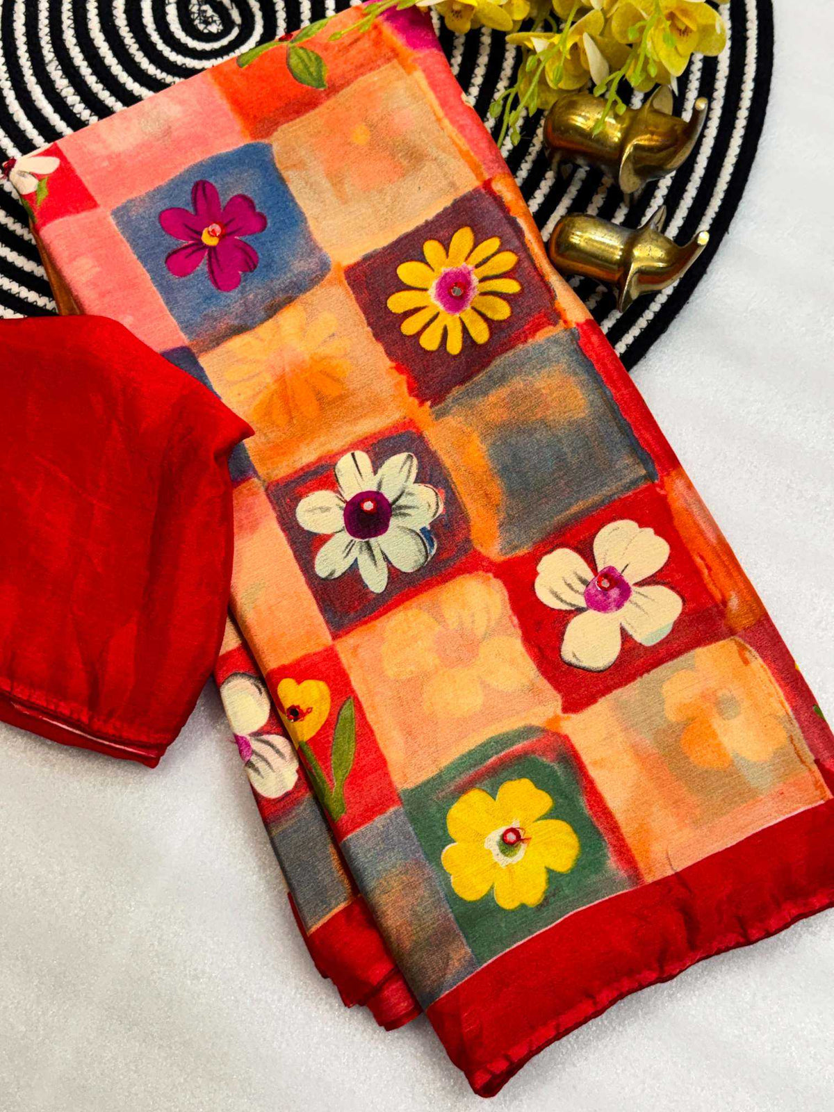 Abhitha Chiffon Saree