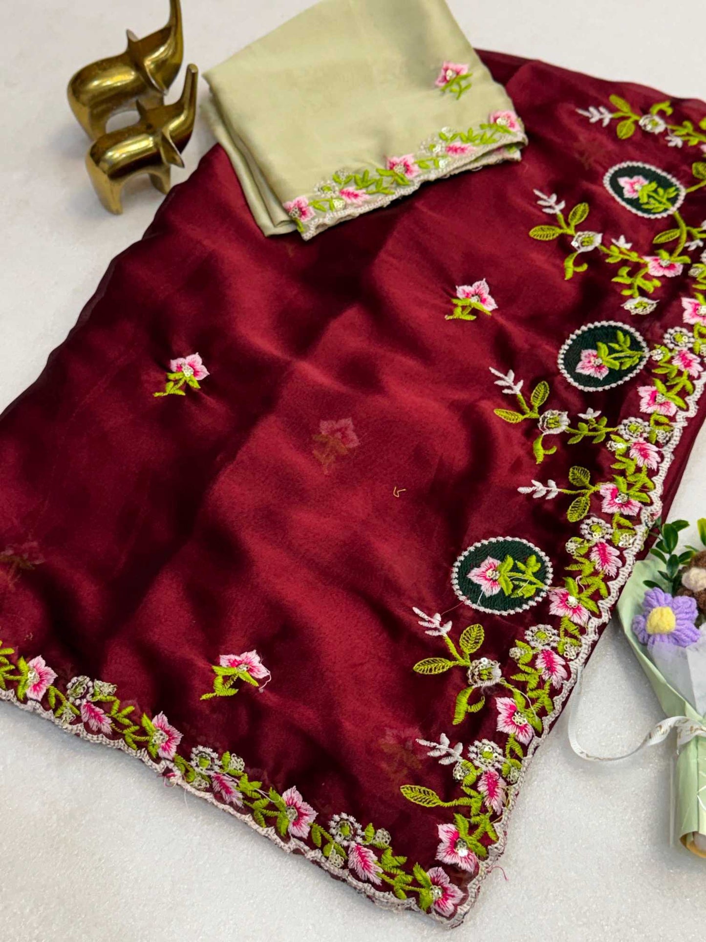 Rangoli Silk Party Wear Saree