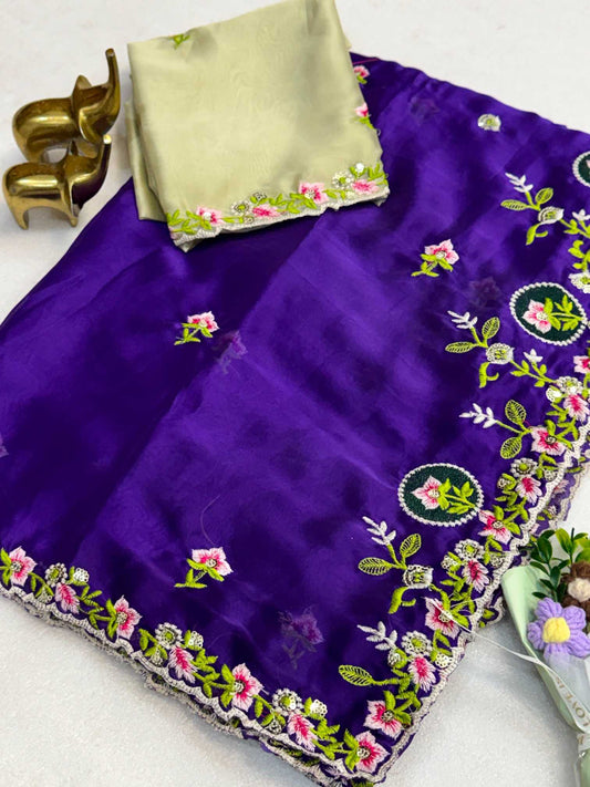 Rangoli Silk Party Wear Saree