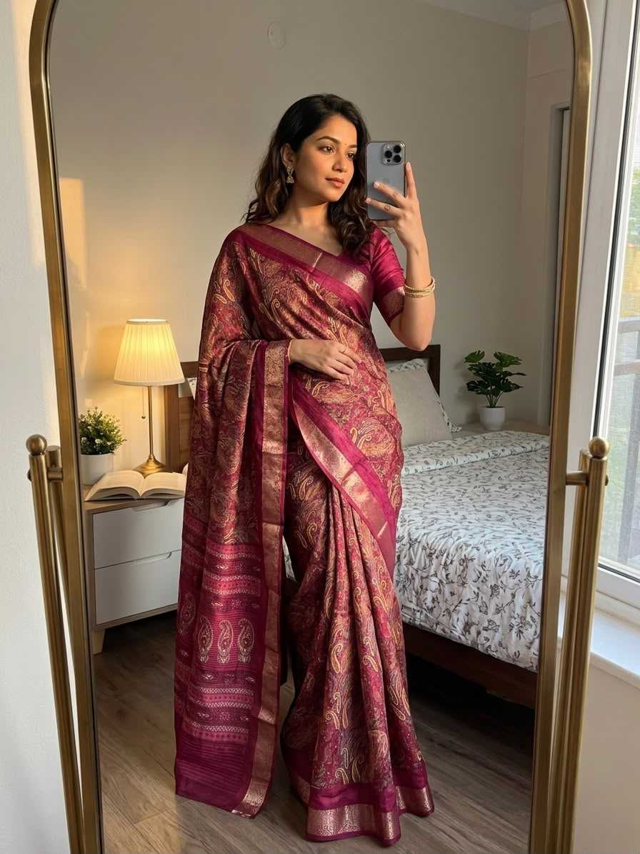 Printed Silk Saree