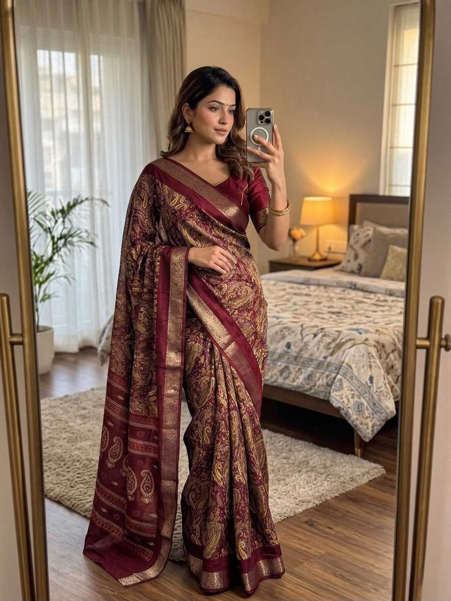 Printed Silk Saree