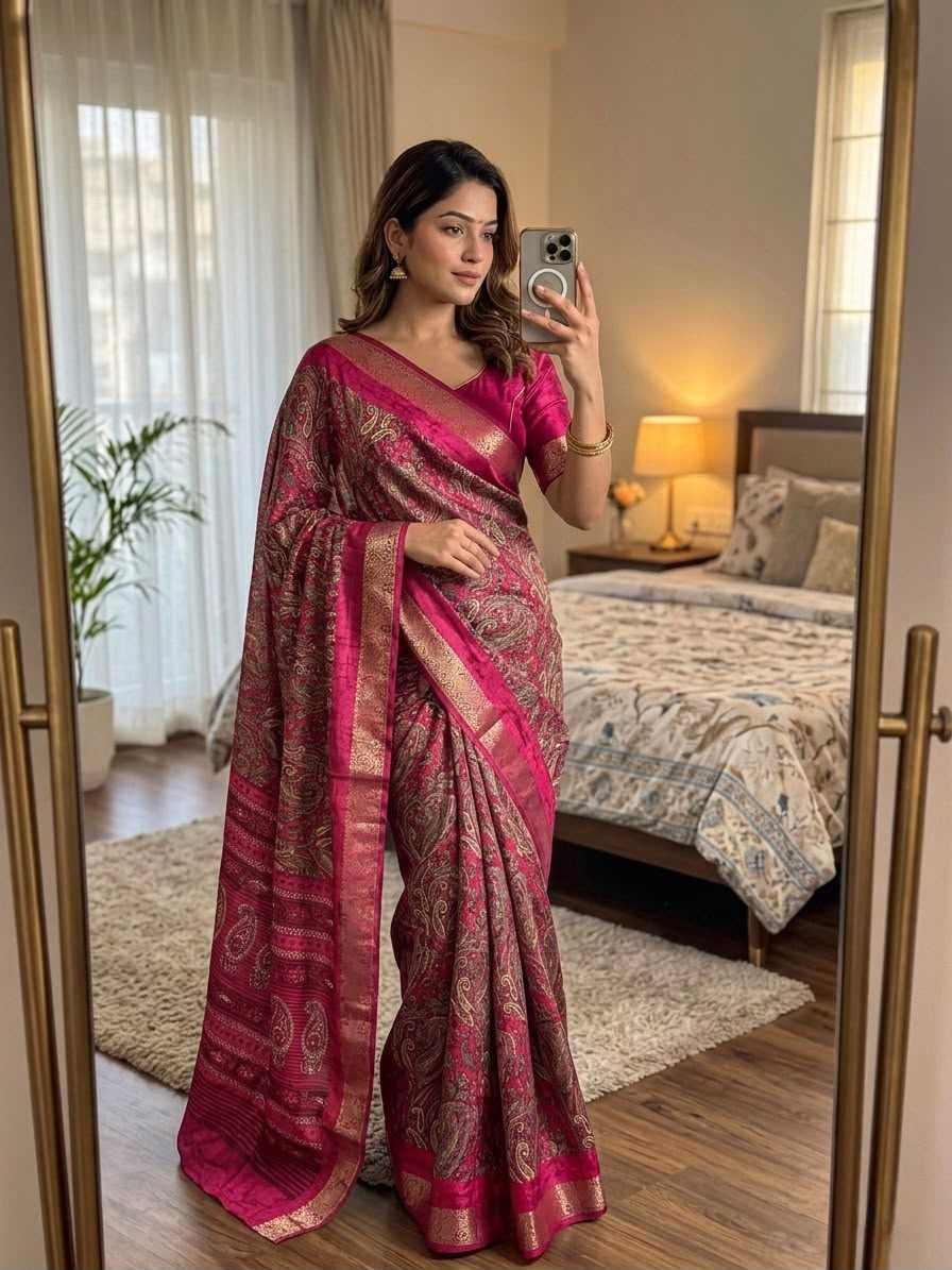 Printed Silk Saree