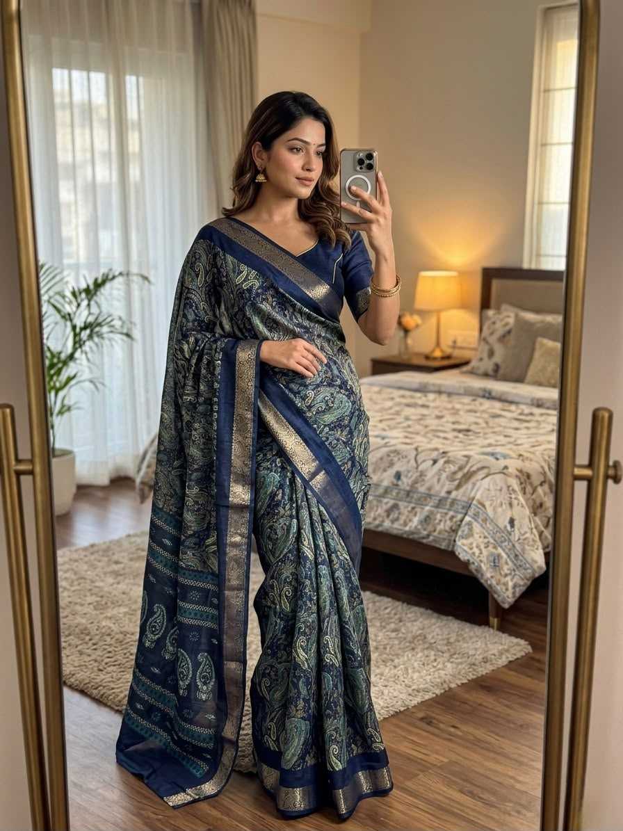 Printed Silk Saree