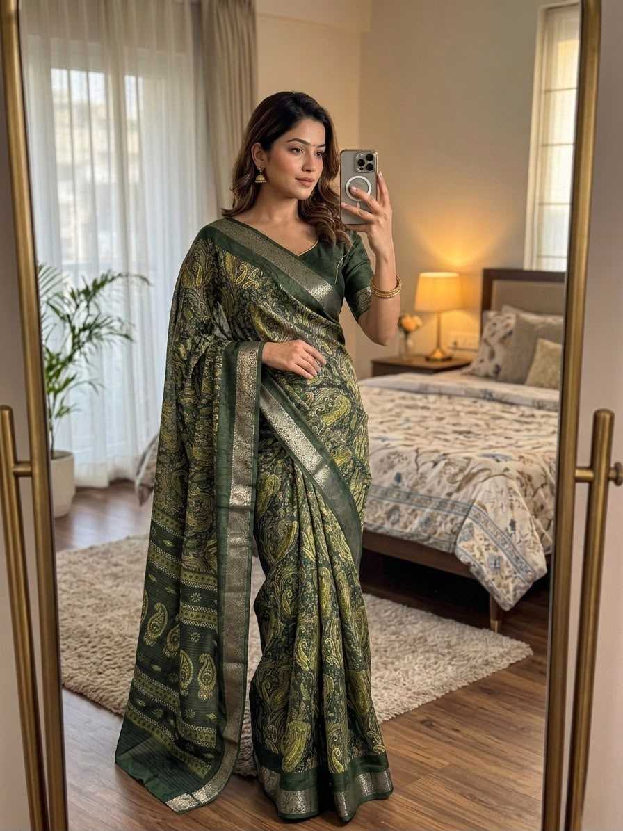 Printed Silk Saree