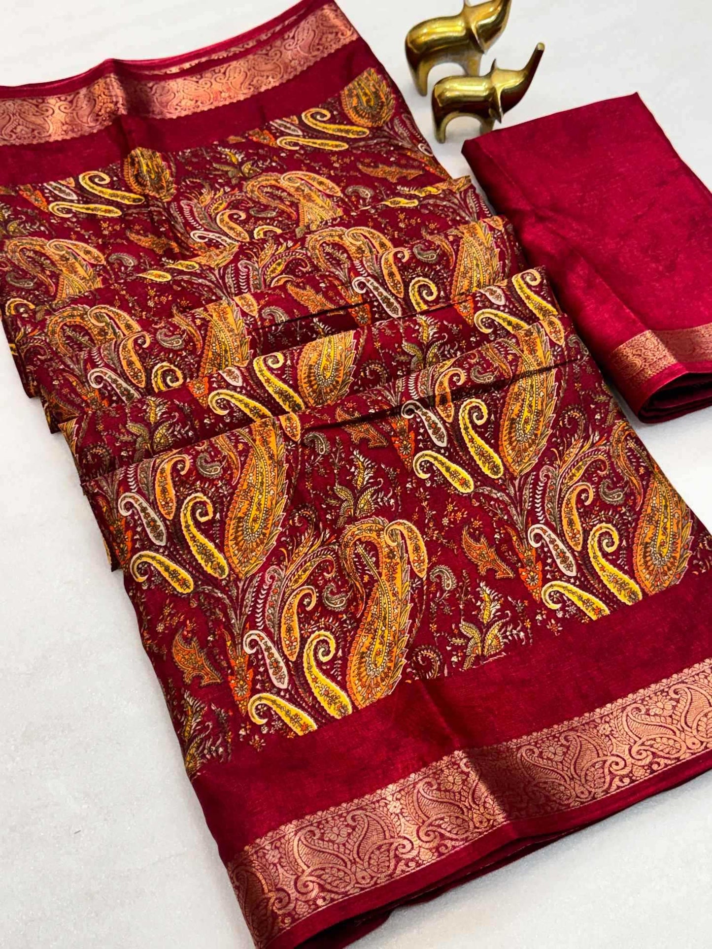 Printed Silk Saree