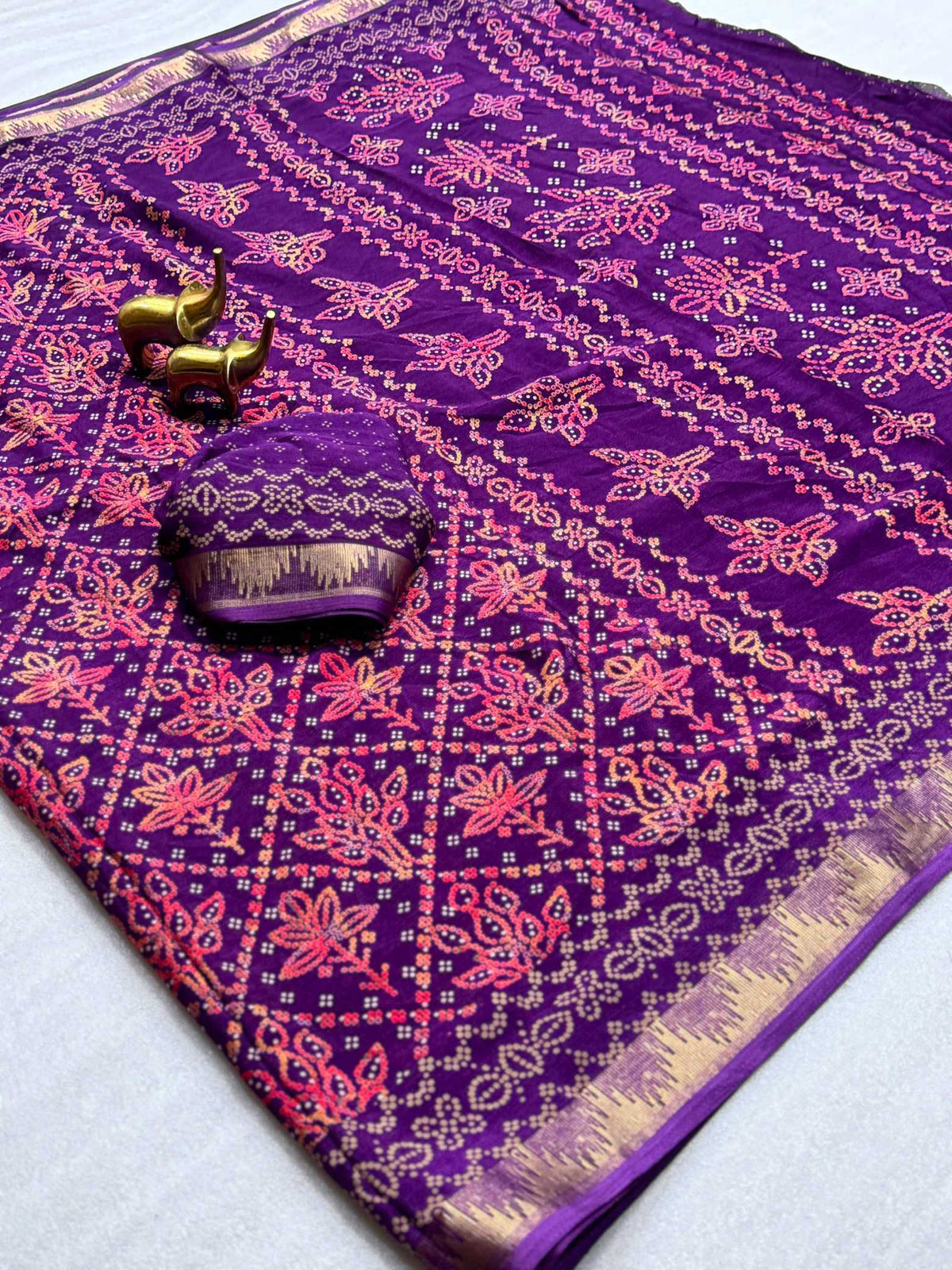 Ahana Chinon Silk Traditional Saree